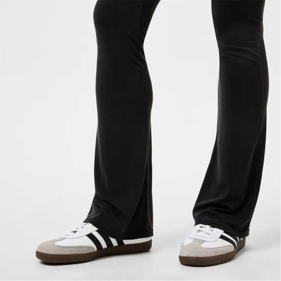 Jack Wills High Waisted Flared Trousers Черно 