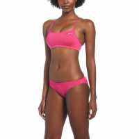 Essential Women's Racerback Bikini Set Pink Prime Дамско облекло плюс размер