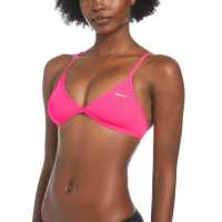 Nike Hydrastrong Solid Bikini Top Womens Hyper Pink Дамско облекло плюс размер