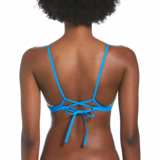 Nike Hydrastrong Solid Bikini Top Womens Photo Blue - Дамско облекло плюс размер