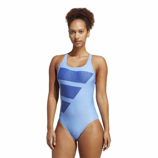 Adidas Big Bars Swim Suit Womens Blue - Дамски бански