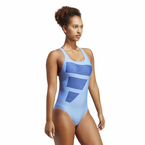 Adidas Big Bars Swim Suit Womens Blue Дамски бански