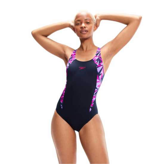 Дамски бански Speedo Hyperboom Splice Muscleback Swimsuit Womens Speedo Hyperboom Splice Muscleback Swimsuit Womens Дамски бански