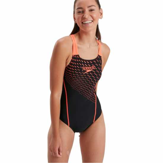 Дамски бански Speedo Medley Logo Womens Swimsuit Speedo Medley Logo Womens Swimsuit Дамски бански
