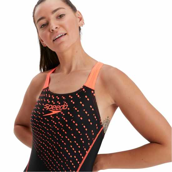 Дамски бански Speedo Medley Logo Womens Swimsuit Speedo Medley Logo Womens Swimsuit Дамски бански