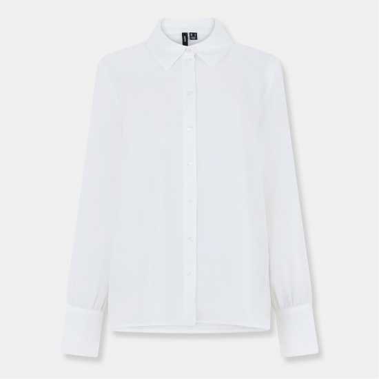 Vero Moda Harper Ls Shirt Ld99 Снежана Бяла Дамски ризи и тениски