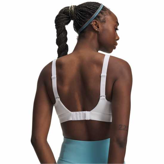 Under Armour Women's Non Wired High Impact Sports Bra White/Halo Gray 