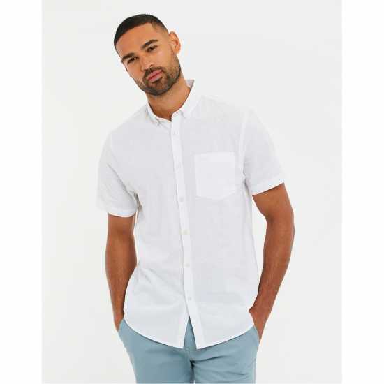 Мъжки ризи Threadbare Ss Shrt Dragon Sn54 Бяло Threadbare Ss Shrt Dragon Sn54 Бяло Мъжки ризи