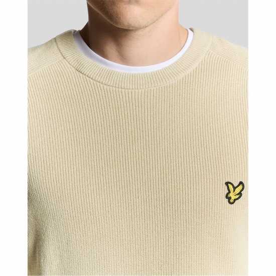Lyle And Scott Блуза С Обло Деколте Men's Rib Crew Neck Jumper Grey Taupe 