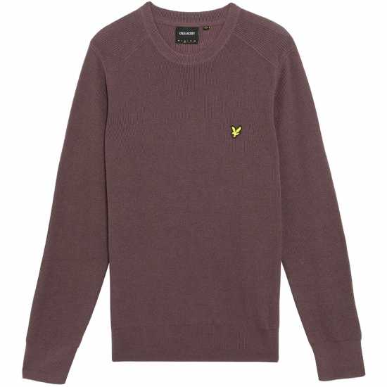 Lyle And Scott Rib Crew Neck Sn99  