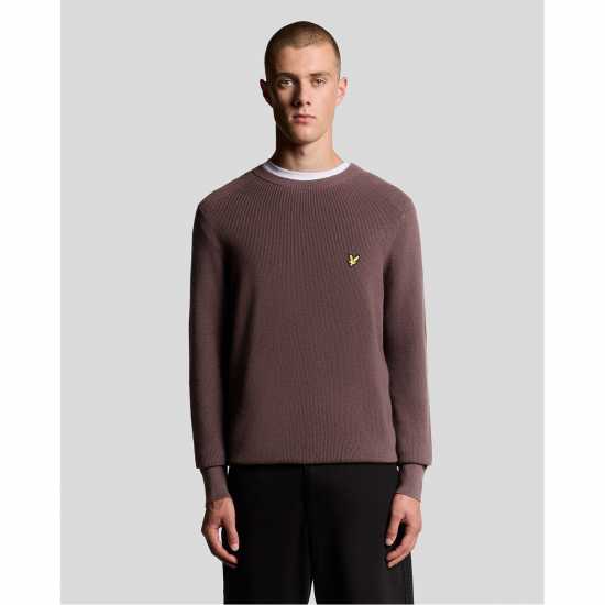 Lyle And Scott Rib Crew Neck Sn99  