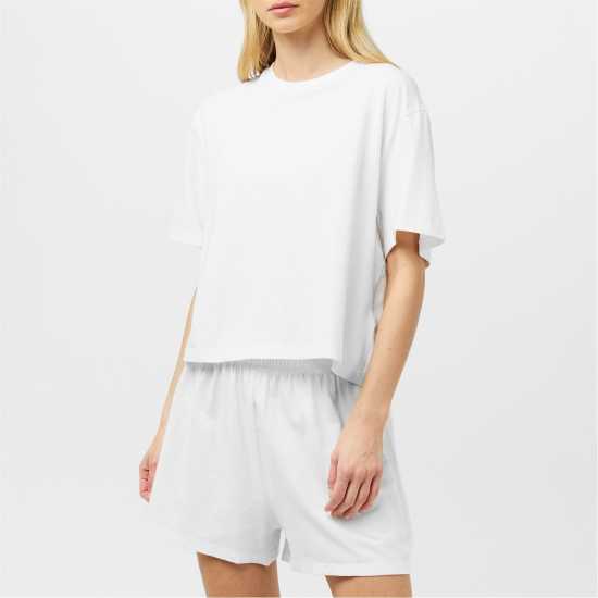 Дамски пижами Lacoste Graphic Shorts & T-Shirt Pyjama Set Lacoste Graphic Shorts & T-Shirt Pyjama Set Дамски пижами