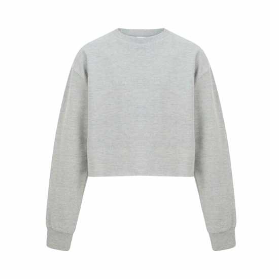Miso Women's Cropped Sweatshirt Grey 