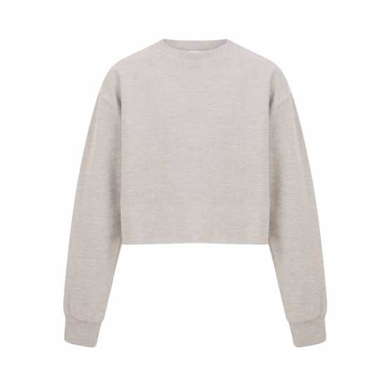 Miso Women's Cropped Sweatshirt Oatmeal 