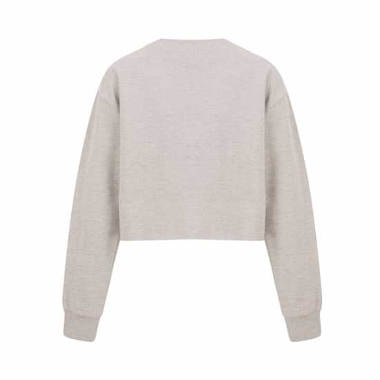 Miso Women's Cropped Sweatshirt Oatmeal 