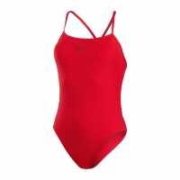 Speedo Eco Endurance+ One Piece Swimsuit Womens Red Дамски бански