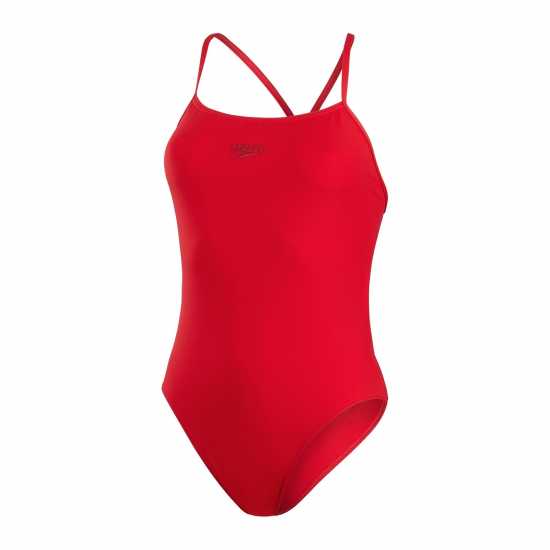 Speedo Eco Endurance+ One Piece Swimsuit Womens Red Дамски бански