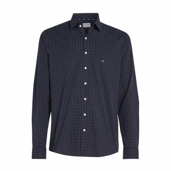 Calvin Klein Micro Print Poplin Shirt  