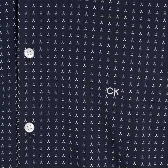Calvin Klein Micro Print Poplin Shirt  