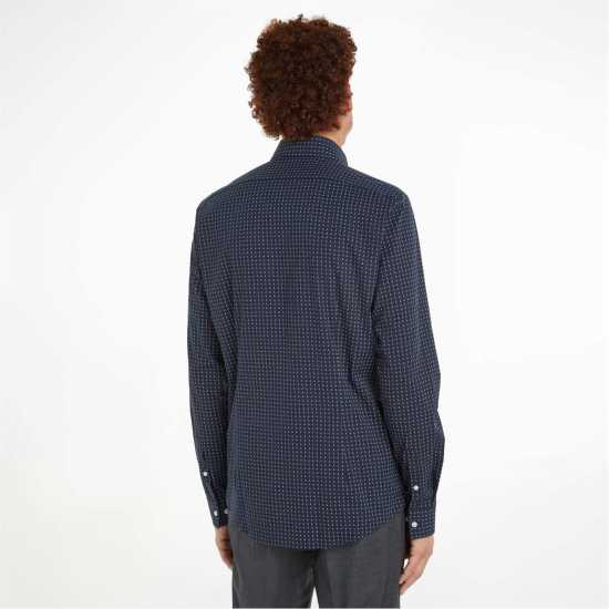 Calvin Klein Micro Print Poplin Shirt  