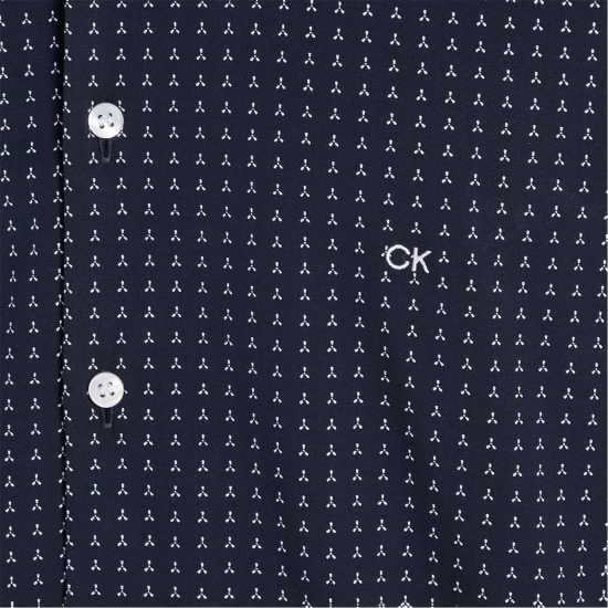 Calvin Klein Micro Print Poplin Shirt  