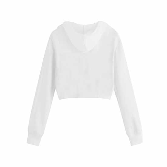 Miso Women's Cropped Hoodie White 