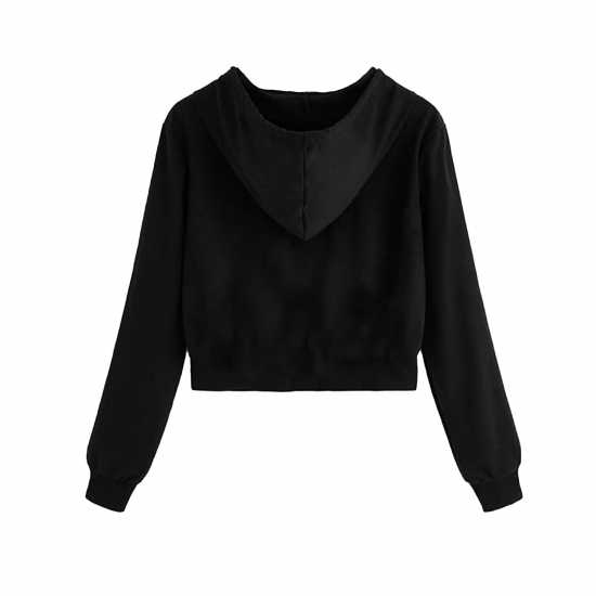 Miso Women's Cropped Hoodie Black 