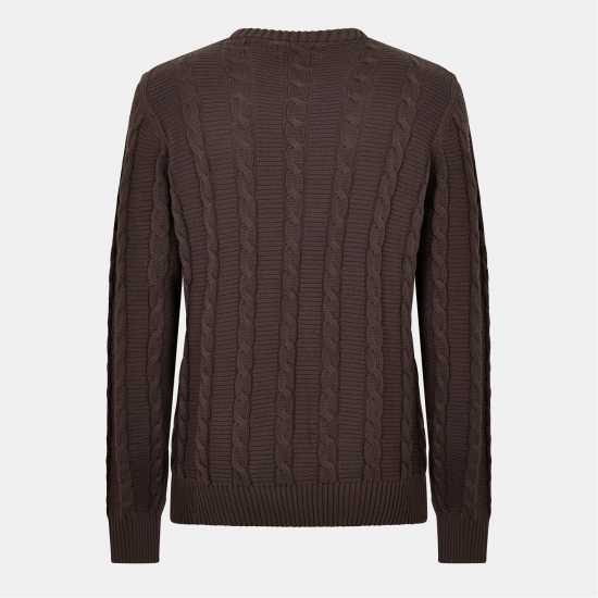 Блуза С Обло Деколте Mendon Cable Crew Neck Jumper Блуза С Обло Деколте Mendon Cable Crew Neck Jumper