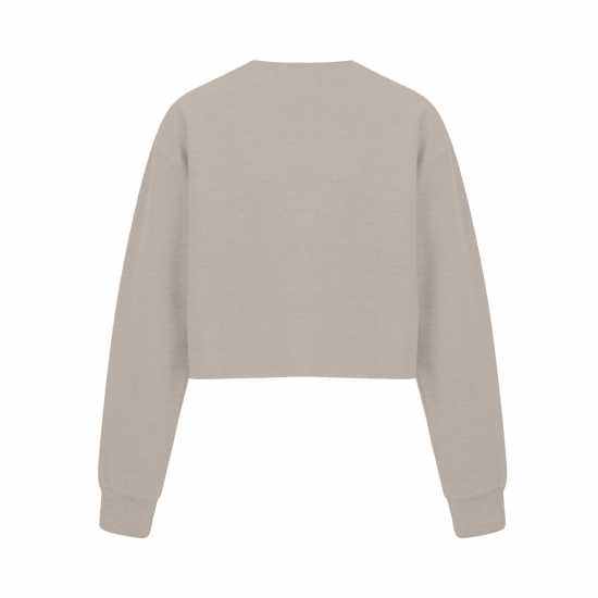 Miso Women's Cropped Sweatshirt Sand 