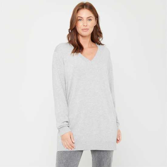 Дамски пуловери и жилетки Be You You St V Nck Jmp Ld09 Сиво Be You You St V Nck Jmp Ld09 Сиво Дамски пуловери и жилетки