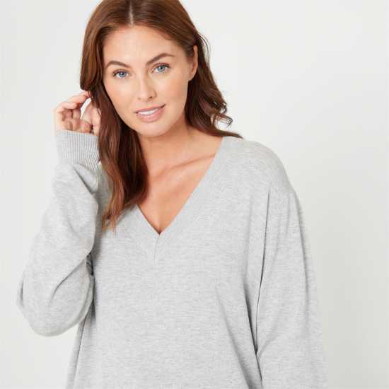 Дамски пуловери и жилетки Be You You St V Nck Jmp Ld09 Сиво Be You You St V Nck Jmp Ld09 Сиво Дамски пуловери и жилетки