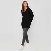 Be You You Cosy V Neck Stretch Jumper Ld00 ЧЕРЕН Дамски пуловери и жилетки