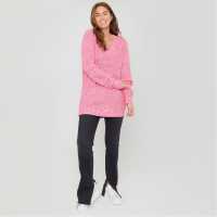 Be You You Cosy V Neck Stretch Jumper Ld00 РОЗОВО Дамски пуловери и жилетки