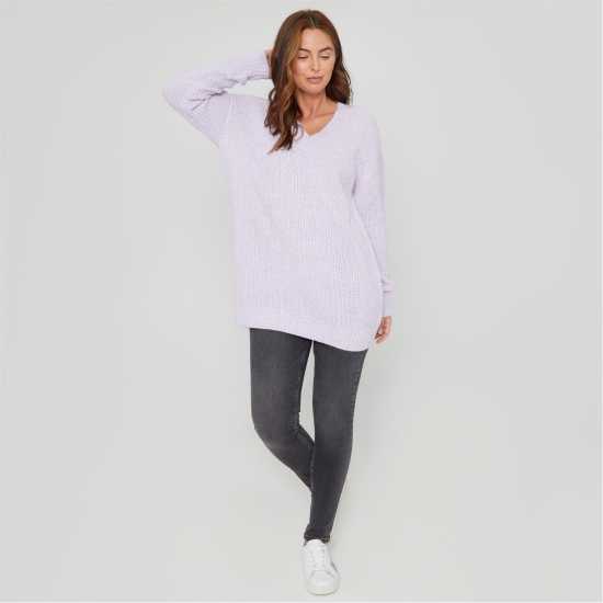 Дамски пуловери и жилетки Be You You Cosy V Neck Stretch Jumper Ld00 ЛИЛАВО Be You You Cosy V Neck Stretch Jumper Ld00 ЛИЛАВО Дамски пуловери и жилетки