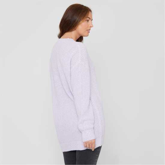 Дамски пуловери и жилетки Be You You Cosy V Neck Stretch Jumper Ld00 ЛИЛАВО Be You You Cosy V Neck Stretch Jumper Ld00 ЛИЛАВО Дамски пуловери и жилетки
