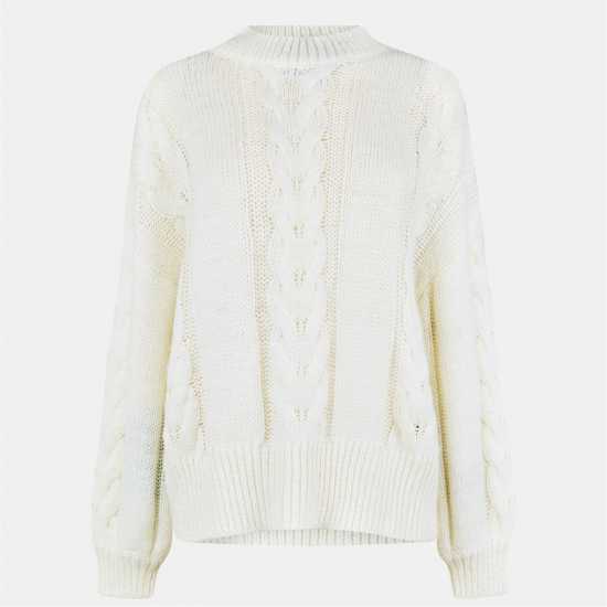 Плетен Пуловер Oversized Cable Knit Jumper Плетен Пуловер Oversized Cable Knit Jumper