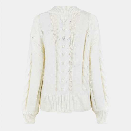 Плетен Пуловер Oversized Cable Knit Jumper Плетен Пуловер Oversized Cable Knit Jumper