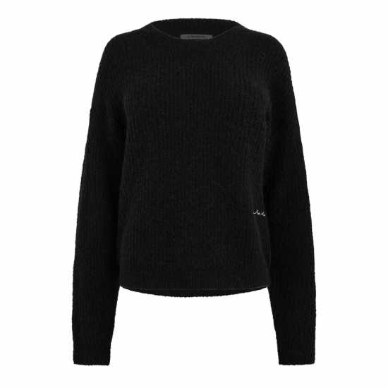 Jack Wills Wide Neck Jumper Черно Дамски пуловери и жилетки