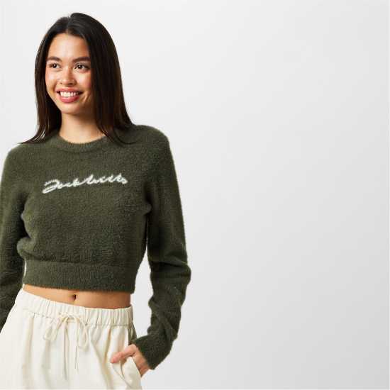 Дамски пуловери и жилетки Jack Wills Knit Jacquard Cropped Sweatshirt Jack Wills Knit Jacquard Cropped Sweatshirt Дамски пуловери и жилетки