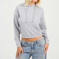 Brave Soul Womens Cropped Hooded Sweatshirt  