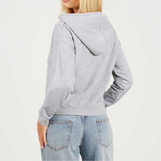 Brave Soul Womens Cropped Hooded Sweatshirt  