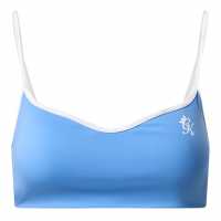 Gym King Gym King 365 Contrast Bra - Blue Cotton Gym King Gym King 365 Contrast Bra - Blue Cotton