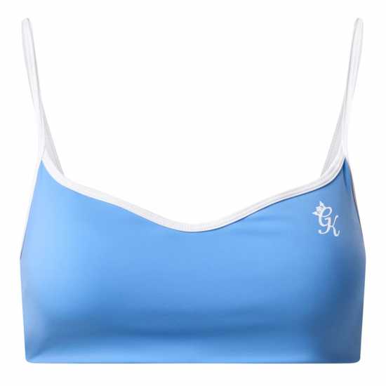Gym King Gym King 365 Contrast Bra - Blue Cotton Gym King Gym King 365 Contrast Bra - Blue Cotton