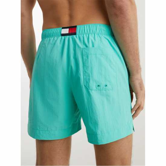 Tommy Hilfiger Small Logo Swim Shorts Jade Green L47 Мъжки къси панталони