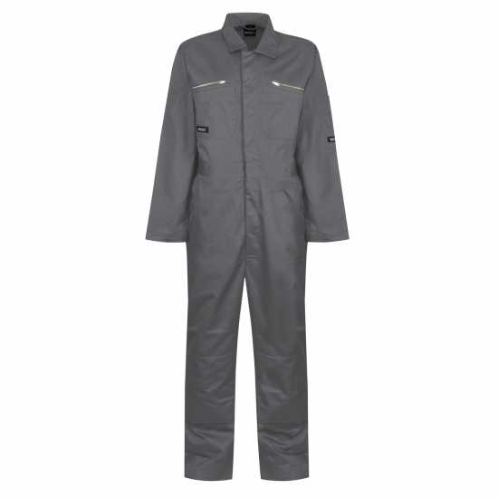 Regatta Men's ProZip Zip System Professional Overalls Seal Grey 
