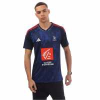Adidas Men's France Licensed Short-Sleeve Performance T-Shirt Морска синьо 