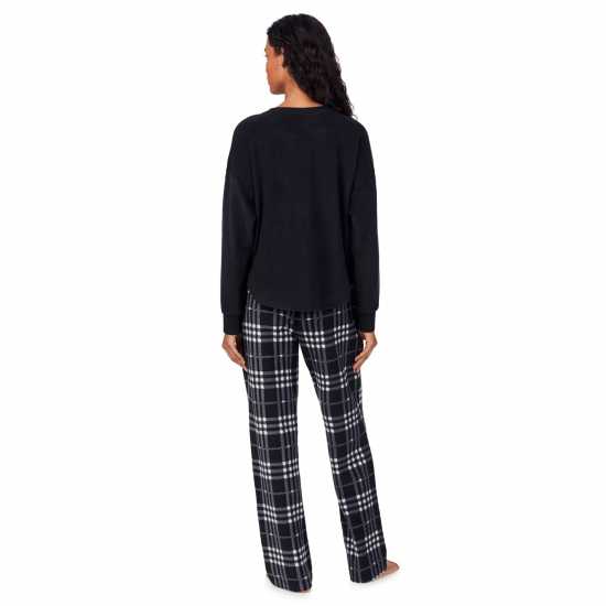 Dkny Crew Pjset Ld54 Black Check Dkny Crew Pjset Ld54 Black Check