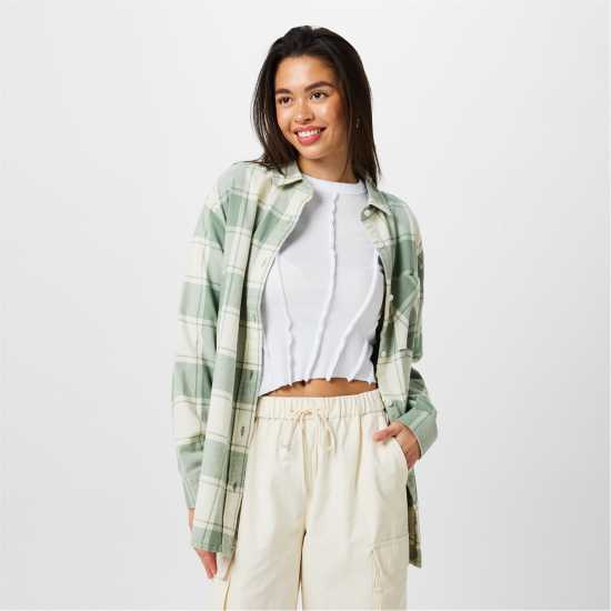 Дамски ризи и тениски Фланелена Риза Jack Wills Flannel Shirt Ледено зелено Фланелена Риза Jack Wills Flannel Shirt Ледено зелено Дамски ризи и тениски