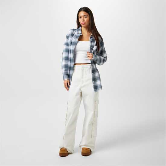 Дамски ризи и тениски Фланелена Риза Jack Wills Flannel Shirt Буря Фланелена Риза Jack Wills Flannel Shirt Буря Дамски ризи и тениски