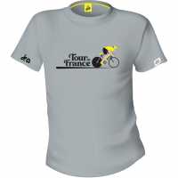Тениска Tour De France De France Fan T Shirt Gris Мъжки ризи